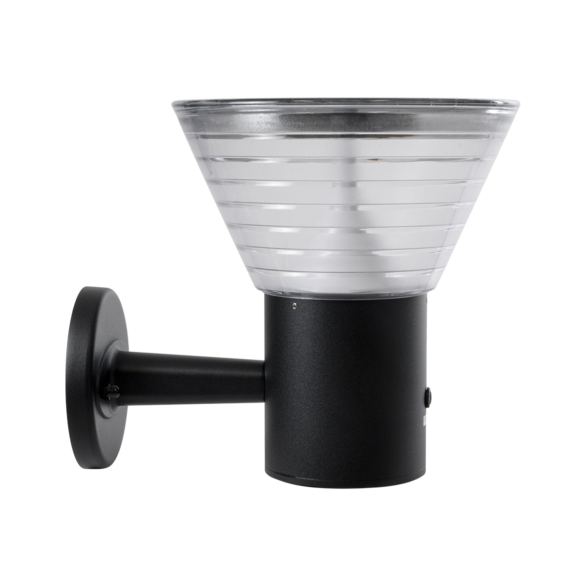 VEGGIE 90530 Φωτιστικό Κολωνάκι Κήπου LED 10W 330lm 120° με Ενσωματωμένο Φωτοβολταϊκό Panel 6V 2W & Επαναφορτιζόμενη Μπαταρία Li-ion 3.2V 1800mAh με Αισθητήρα Ημέρας-Νύχτας Αδιάβροχο IP65 Ψυχρό Λευκό 6000K - Γκρι Ανθρακί - Μ23 x Π30 x Υ25cm