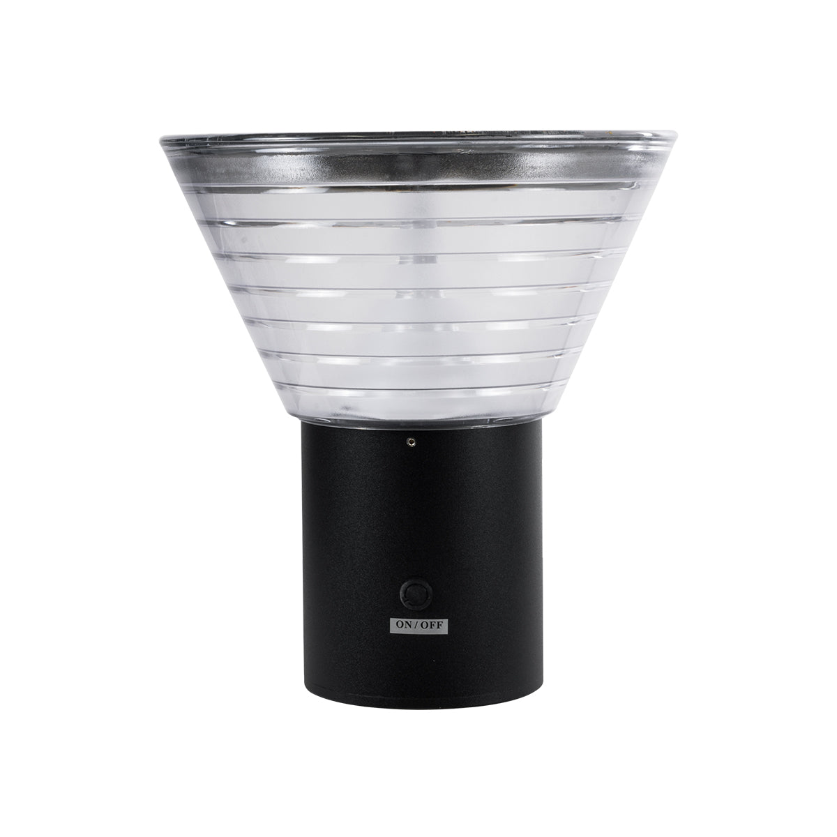 VEGGIE 90530 Φωτιστικό Κολωνάκι Κήπου LED 10W 330lm 120° με Ενσωματωμένο Φωτοβολταϊκό Panel 6V 2W & Επαναφορτιζόμενη Μπαταρία Li-ion 3.2V 1800mAh με Αισθητήρα Ημέρας-Νύχτας Αδιάβροχο IP65 Ψυχρό Λευκό 6000K - Γκρι Ανθρακί - Μ23 x Π30 x Υ25cm