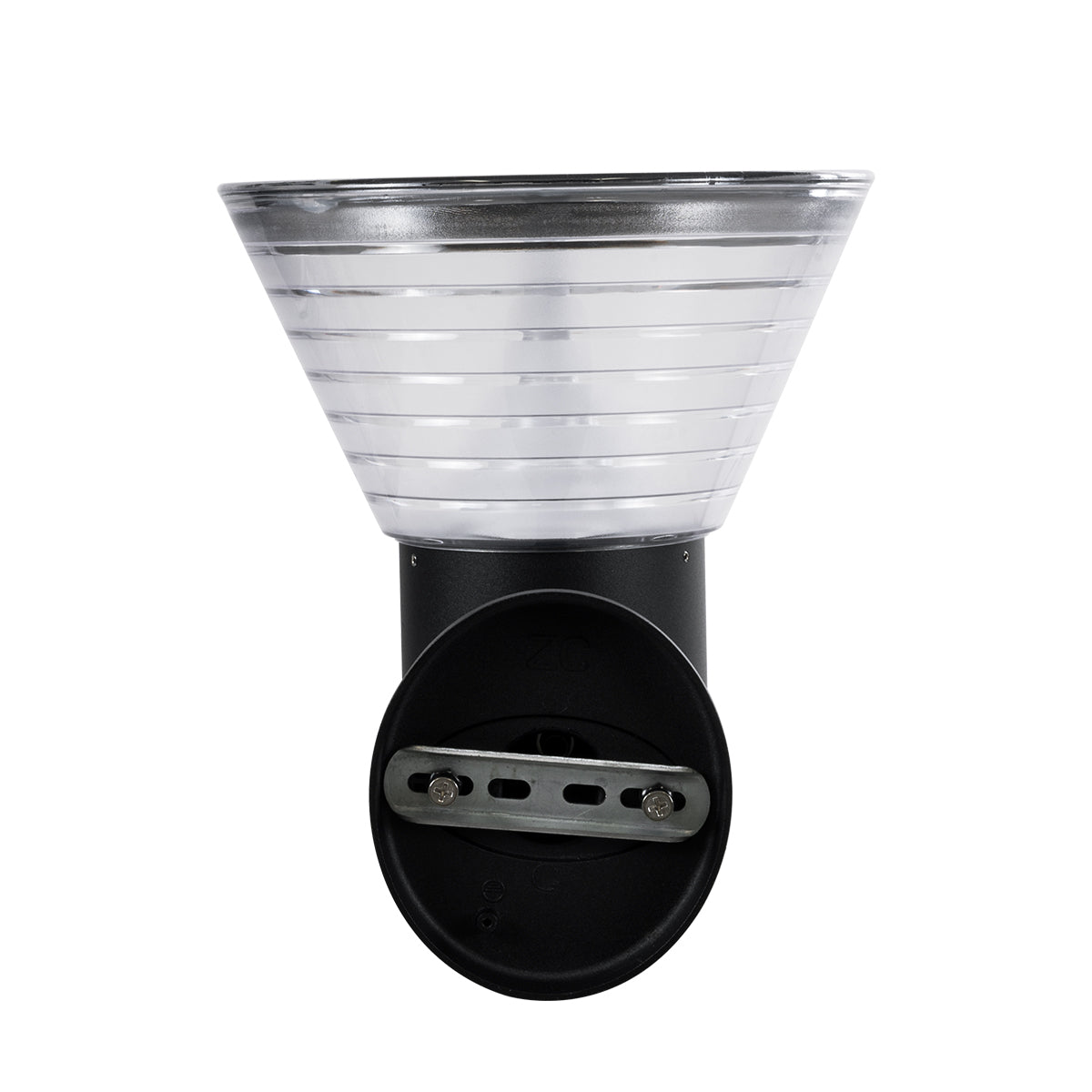 VEGGIE 90530 Φωτιστικό Κολωνάκι Κήπου LED 10W 330lm 120° με Ενσωματωμένο Φωτοβολταϊκό Panel 6V 2W & Επαναφορτιζόμενη Μπαταρία Li-ion 3.2V 1800mAh με Αισθητήρα Ημέρας-Νύχτας Αδιάβροχο IP65 Ψυχρό Λευκό 6000K - Γκρι Ανθρακί - Μ23 x Π30 x Υ25cm