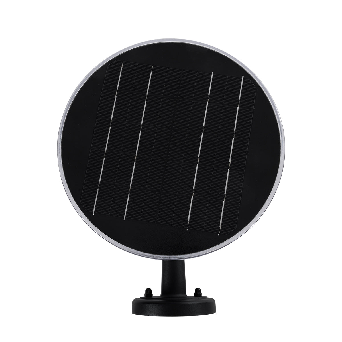 VEGGIE 90530 Φωτιστικό Κολωνάκι Κήπου LED 10W 330lm 120° με Ενσωματωμένο Φωτοβολταϊκό Panel 6V 2W & Επαναφορτιζόμενη Μπαταρία Li-ion 3.2V 1800mAh με Αισθητήρα Ημέρας-Νύχτας Αδιάβροχο IP65 Ψυχρό Λευκό 6000K - Γκρι Ανθρακί - Μ23 x Π30 x Υ25cm