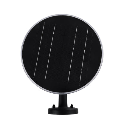 VEGGIE 90530 Φωτιστικό Κολωνάκι Κήπου LED 10W 330lm 120° με Ενσωματωμένο Φωτοβολταϊκό Panel 6V 2W & Επαναφορτιζόμενη Μπαταρία Li-ion 3.2V 1800mAh με Αισθητήρα Ημέρας-Νύχτας Αδιάβροχο IP65 Ψυχρό Λευκό 6000K - Γκρι Ανθρακί - Μ23 x Π30 x Υ25cm