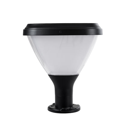 NATURE 90532 Φωτιστικό Κολωνάκι Κήπου LED 10W 500lm 120° με Ενσωματωμένο Φωτοβολταϊκό Panel 6V 2W & Επαναφορτιζόμενη Μπαταρία Li-ion 3.2V 8000mAh με Αισθητήρα Ημέρας-Νύχτας Αδιάβροχο IP65 Ψυχρό Λευκό 6000K - Γκρι Ανθρακί - Μ26 x Π26 x Υ30