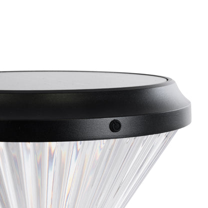 SHARP 90533 Φωτιστικό Κολωνάκι Κήπου LED 10W 500lm 120° με Ενσωματωμένο Φωτοβολταϊκό Panel 6V 2W & Επαναφορτιζόμενη Μπαταρία Li-ion 3.2V 8000mAh με Αισθητήρα Ημέρας-Νύχτας Αδιάβροχο IP65 Ψυχρό Λευκό 6000K - Γκρι Ανθρακί - Μ26 x Π26 x Υ33