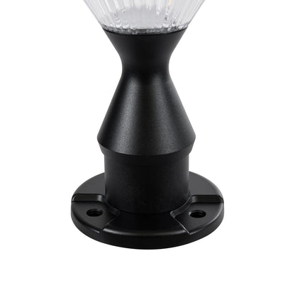 SHARP 90533 Φωτιστικό Κολωνάκι Κήπου LED 10W 500lm 120° με Ενσωματωμένο Φωτοβολταϊκό Panel 6V 2W & Επαναφορτιζόμενη Μπαταρία Li-ion 3.2V 8000mAh με Αισθητήρα Ημέρας-Νύχτας Αδιάβροχο IP65 Ψυχρό Λευκό 6000K - Γκρι Ανθρακί - Μ26 x Π26 x Υ33