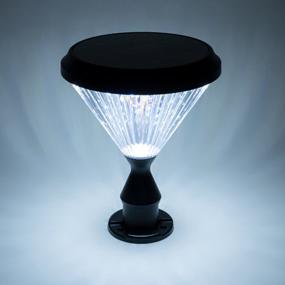 SHARP 90533 Φωτιστικό Κολωνάκι Κήπου LED 10W 500lm 120° με Ενσωματωμένο Φωτοβολταϊκό Panel 6V 2W & Επαναφορτιζόμενη Μπαταρία Li-ion 3.2V 8000mAh με Αισθητήρα Ημέρας-Νύχτας Αδιάβροχο IP65 Ψυχρό Λευκό 6000K - Γκρι Ανθρακί - Μ26 x Π26 x Υ33