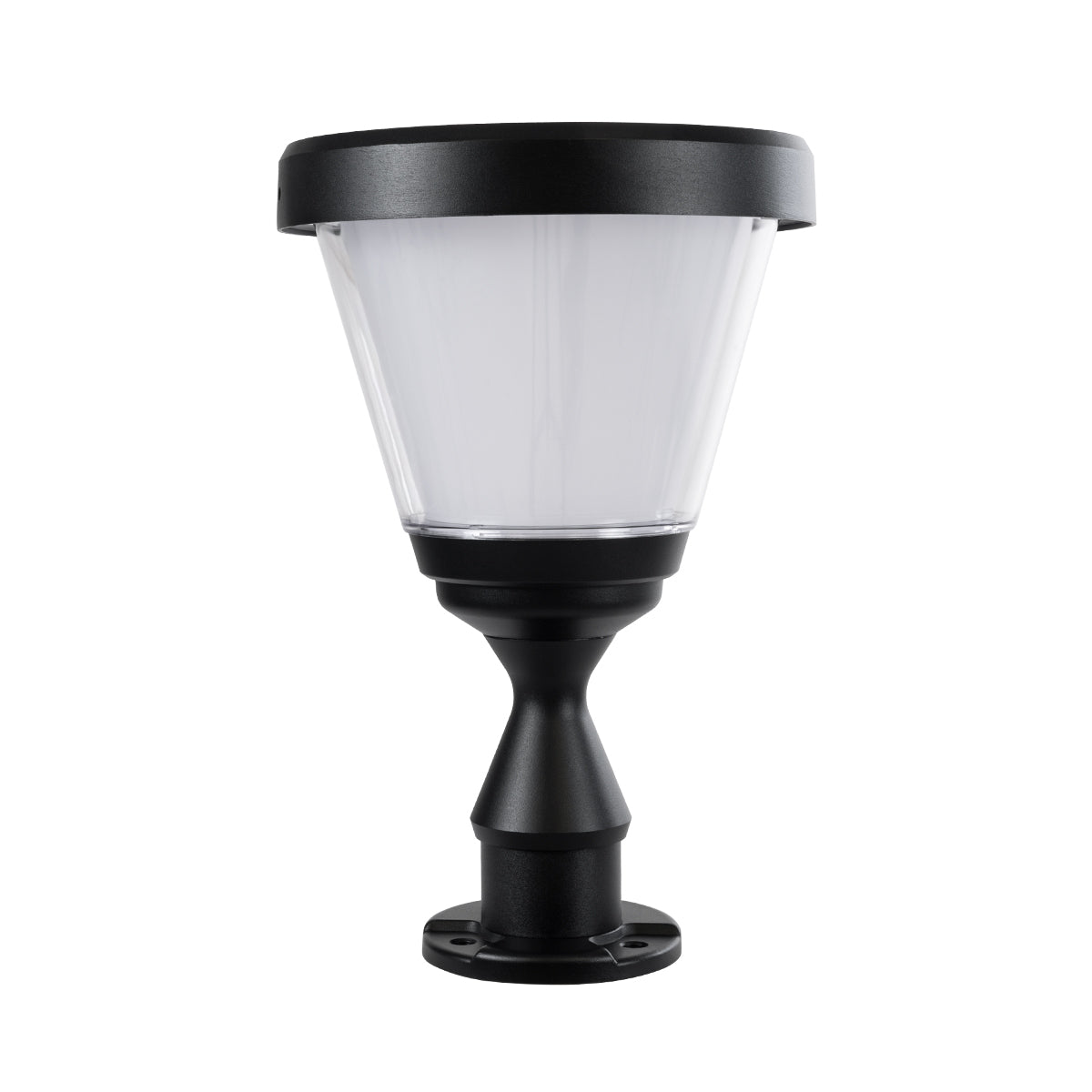 ARVENT 90534 Φωτιστικό Κολωνάκι Κήπου LED 10W 500lm 120° με Ενσωματωμένο Φωτοβολταϊκό Panel 6V 2W & Επαναφορτιζόμενη Μπαταρία Li-ion 3.2V 8000mAh με Αισθητήρα Ημέρας-Νύχτας Αδιάβροχο IP65 Ψυχρό Λευκό 6000K - Γκρι Ανθρακί - Μ24 x Π24 x Υ36