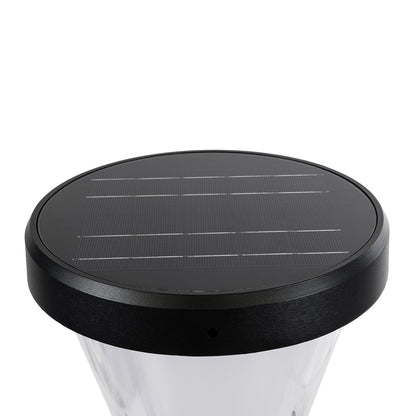 ARVENT 90534 Φωτιστικό Κολωνάκι Κήπου LED 10W 500lm 120° με Ενσωματωμένο Φωτοβολταϊκό Panel 6V 2W & Επαναφορτιζόμενη Μπαταρία Li-ion 3.2V 8000mAh με Αισθητήρα Ημέρας-Νύχτας Αδιάβροχο IP65 Ψυχρό Λευκό 6000K - Γκρι Ανθρακί - Μ24 x Π24 x Υ36