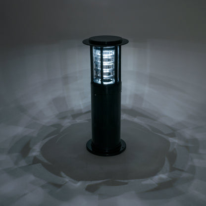 SOLARMIS 90536 Φωτιστικό Κολωνάκι Κήπου LED 10W 180lm 120° με Ενσωματωμένο Φωτοβολταϊκό Panel 6V 5W & Επαναφορτιζόμενη Μπαταρία Li-ion 3.2V 6000mAh με Αισθητήρα Ημέρας-Νύχτας Αδιάβροχο IP65 All in One CCT 6000K-4500K-2700K - Γκρι Ανθρακί - Μ22 x Π22 x Υ59