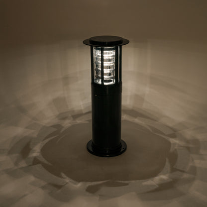 SOLARMIS 90536 Φωτιστικό Κολωνάκι Κήπου LED 10W 180lm 120° με Ενσωματωμένο Φωτοβολταϊκό Panel 6V 5W & Επαναφορτιζόμενη Μπαταρία Li-ion 3.2V 6000mAh με Αισθητήρα Ημέρας-Νύχτας Αδιάβροχο IP65 All in One CCT 6000K-4500K-2700K - Γκρι Ανθρακί - Μ22 x Π22 x Υ59