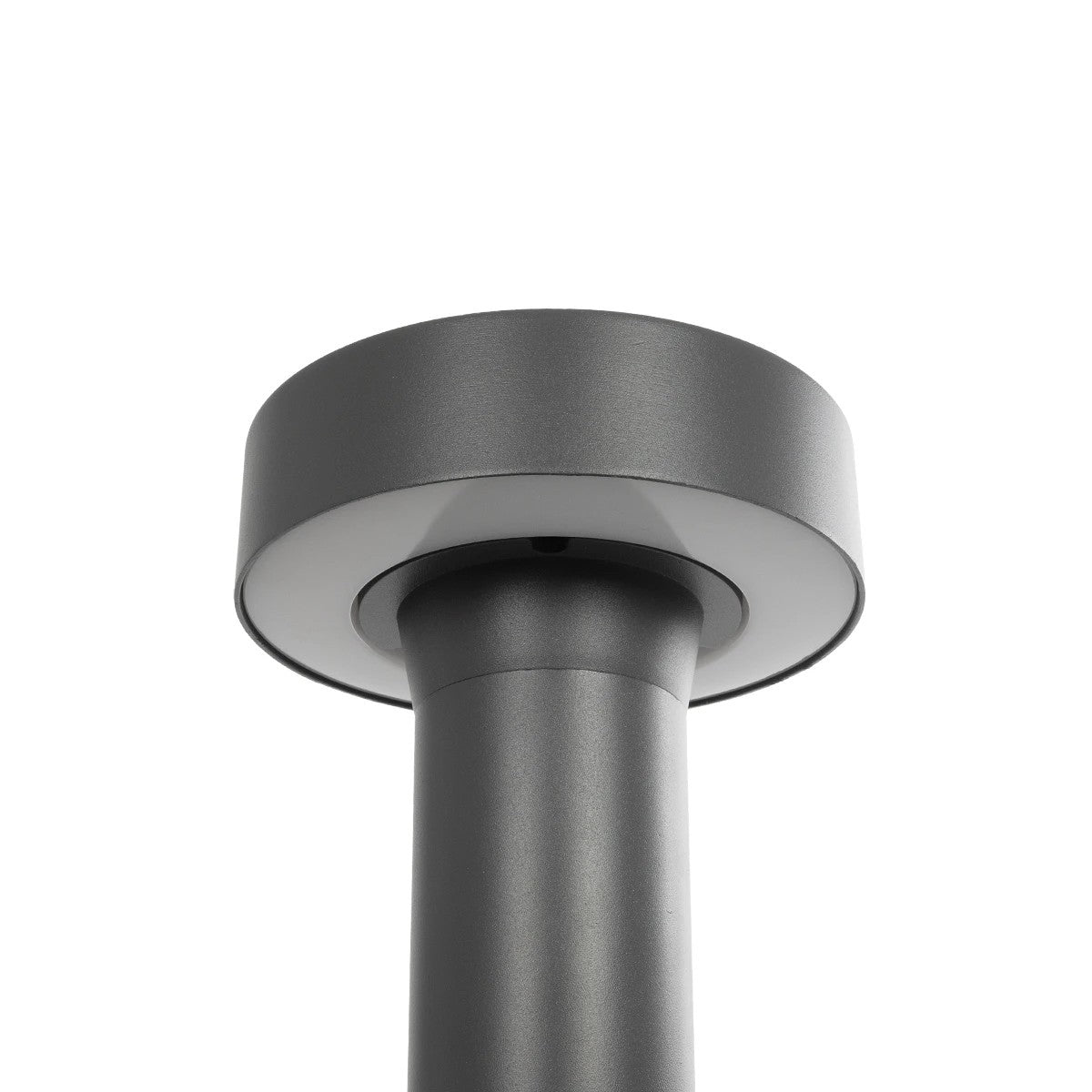 KIPASIO 90540 Φωτιστικό Κολωνάκι Κήπου LED 15W 1500lm 60° AC 220-240V Αδιάβροχο IP65 Θερμό Λευκό 2700K - Γκρι Ανθρακί - Μ15 x Π15 x Υ58