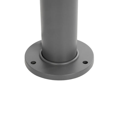 KIPASIO 90540 Φωτιστικό Κολωνάκι Κήπου LED 15W 1500lm 60° AC 220-240V Αδιάβροχο IP65 Θερμό Λευκό 2700K - Γκρι Ανθρακί - Μ15 x Π15 x Υ58
