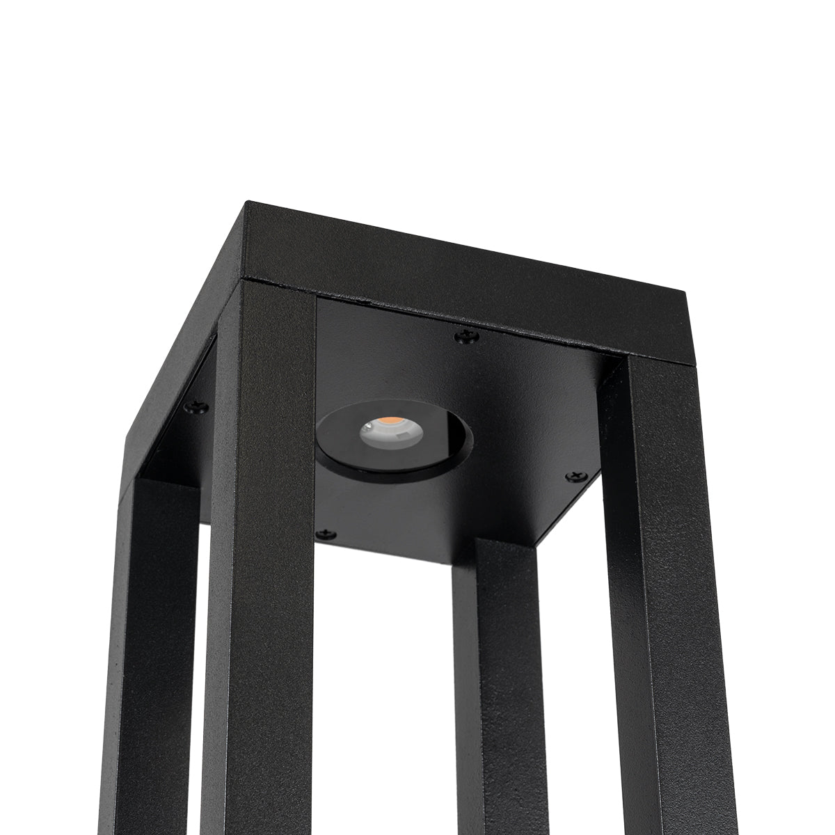 HONEYBEE 90541 Φωτιστικό Κολωνάκι Κήπου LED 15W 1500lm 120° AC 220-240V Αδιάβροχο IP65 Θερμό Λευκό 2700K - Γκρι Ανθρακί - Μ20 x Π20 x Υ60