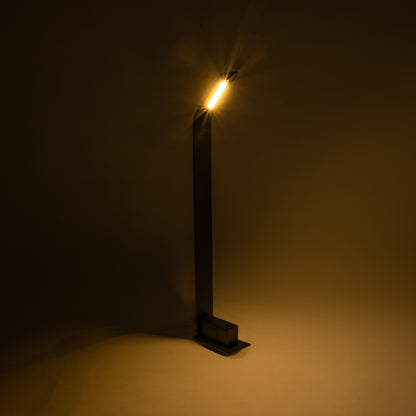 GREENERY 90544 Φωτιστικό Κολωνάκι Κήπου LED 15W 1500lm 120° AC 220-240V Αδιάβροχο IP65 - Θερμό Λευκό 2700K - Γκρι Ανθρακί - Μ8 x Π15 x Υ70