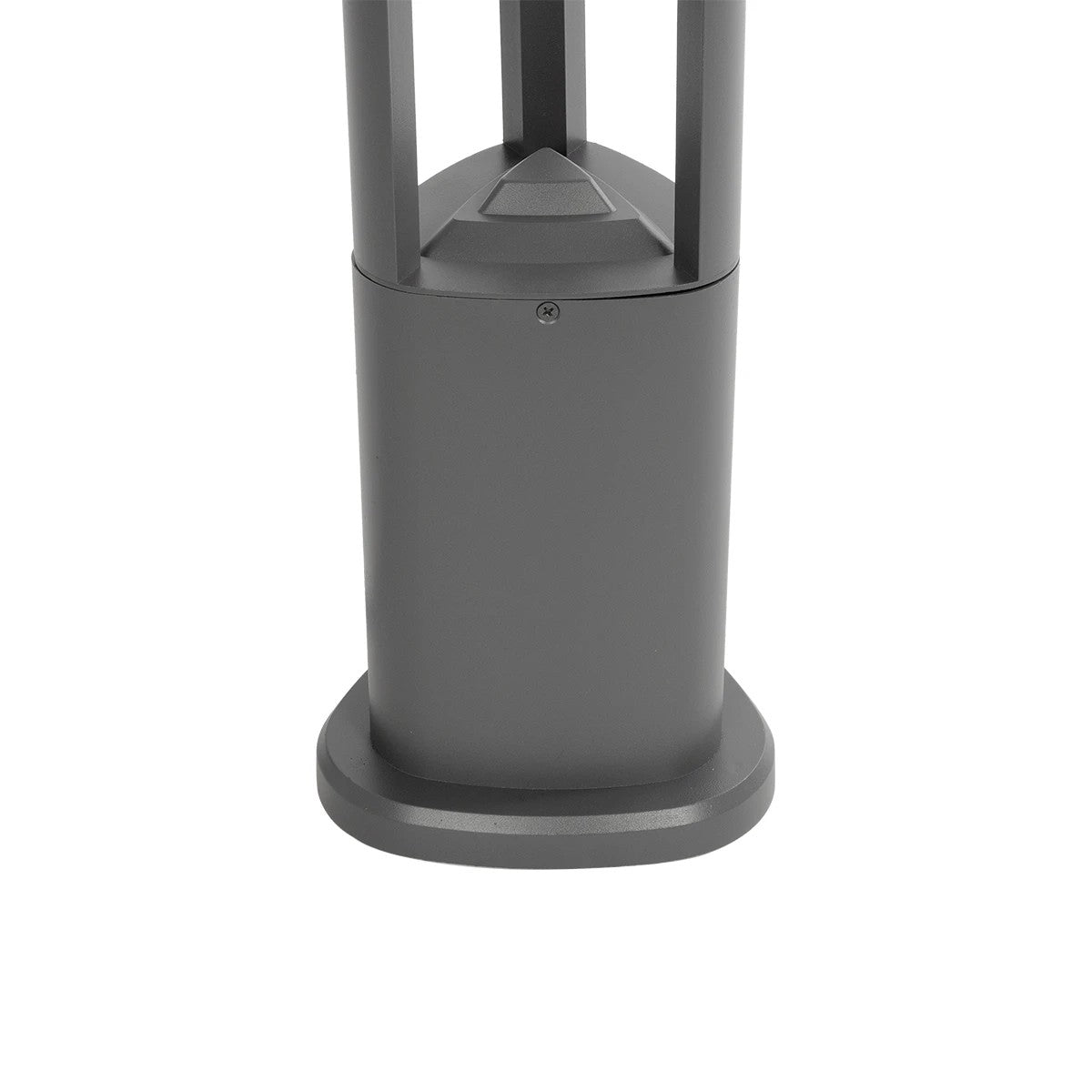 RODEMA 90545 Φωτιστικό Κολωνάκι Κήπου LED 15W 1500lm 60° AC 220-240V Αδιάβροχο IP65 Θερμό Λευκό 2700K - Γκρι Ανθρακί - Μ16.5 x Π16.5 x Υ60