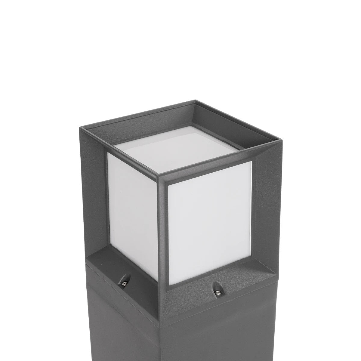 PALASO 90547 Φωτιστικό Κολωνάκι Κήπου με Ντουί 1 x E27 AC 220-240V Αδιάβροχο IP65 - Γκρι Ανθρακί - Μ20 x Π20 x Υ60.5