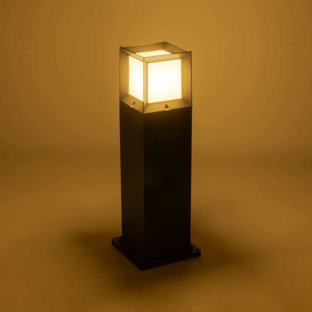 PALASO 90547 Φωτιστικό Κολωνάκι Κήπου με Ντουί 1 x E27 AC 220-240V Αδιάβροχο IP65 - Γκρι Ανθρακί - Μ20 x Π20 x Υ60.5