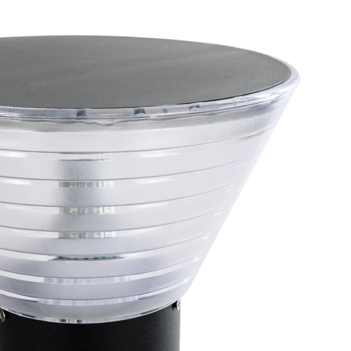 VEGGIE 90550 Φωτιστικό Κήπου - Κολωνάκι Αρχιτεκτονικού Φωτισμού Εξωτερικού Χώρου Μονόφωτο 1 x E27 AC 220-240V - Αδιάβροχο IP65 - Σώμα Αλουμινίου & ABS - Φ23 x Υ60cm - Μαύρο