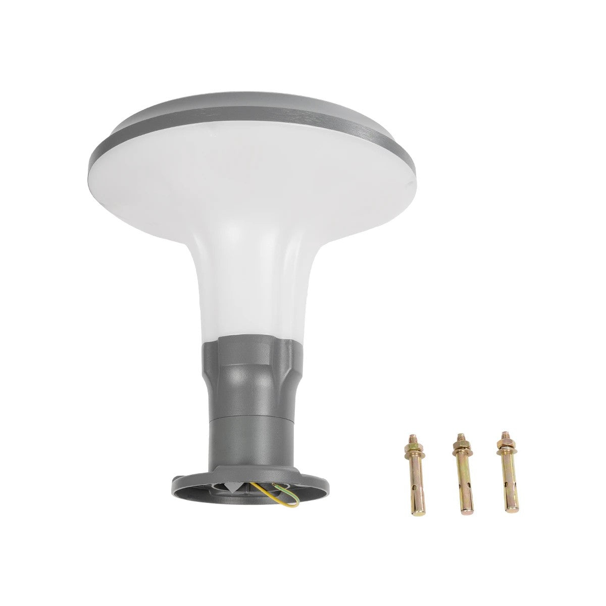 WHISPER 90553 Φωτιστικό Κολωνάκι Κήπου με Ντουί 1 x E27 AC 220-240V Αδιάβροχο IP65 - Γκρι Ανθρακί - Μ27 x Π27 x Υ29