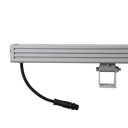 WASHER-JAVIA 90555 Μπάρα Φωτισμού Wall Washer LED 48W 4080lm 5° DC 24V Αδιάβροχο IP67 Μ100 x Π5.2 x Υ3.6cm (Υ8.5 με Βάση) Θερμό Λευκό 2700K - Γκρι Ανθρακί