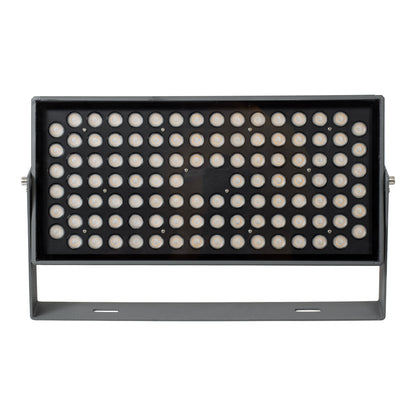 FLOOD-ZANA 90558 Προβολέας Wall Washer για Φωτισμό Κτιρίων LED 100W 9000lm 30° DC 24V Αδιάβροχο IP65 Μ45.5 x Π28 x Υ10cm Θερμό Λευκό 2700K - Γκρι Ανθρακί