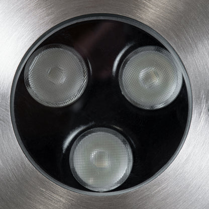 UNDERWATER-JULIA 90564 Υποβρύχιο Χωνευτό Φωτιστικό Σποτ Ειδικό για Σιντριβάνια LED 3W 255lm 15° DC 24V Αδιάβροχο IP68 Φ10 x Υ7.5cm RGBW DMX512 - Ανοξείδωτο Ατσάλι