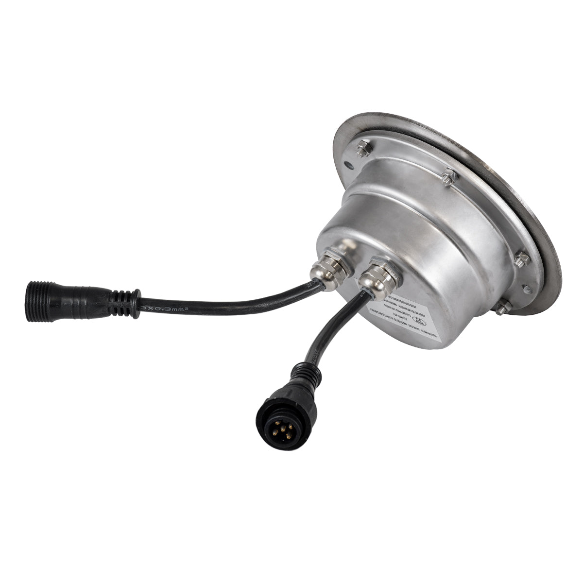 UNDERWATER-JULIA 90567 Υποβρύχιο Χωνευτό Φωτιστικό Σποτ Ειδικό για Σιντριβάνια LED 6W 510lm 15° DC 24V Αδιάβροχο IP68 Φ15 x Υ10.2cm RGBW DMX512 - Ανοξείδωτο Ατσάλι