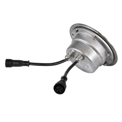 UNDERWATER-JULIA 90567 Υποβρύχιο Χωνευτό Φωτιστικό Σποτ Ειδικό για Σιντριβάνια LED 6W 510lm 15° DC 24V Αδιάβροχο IP68 Φ15 x Υ10.2cm RGBW DMX512 - Ανοξείδωτο Ατσάλι