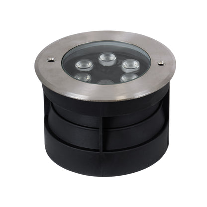 UNDERWATER-JULIA 90567 Υποβρύχιο Χωνευτό Φωτιστικό Σποτ Ειδικό για Σιντριβάνια LED 6W 510lm 15° DC 24V Αδιάβροχο IP68 Φ15 x Υ10.2cm RGBW DMX512 - Ανοξείδωτο Ατσάλι