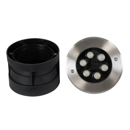 UNDERWATER-JULIA 90567 Υποβρύχιο Χωνευτό Φωτιστικό Σποτ Ειδικό για Σιντριβάνια LED 6W 510lm 15° DC 24V Αδιάβροχο IP68 Φ15 x Υ10.2cm RGBW DMX512 - Ανοξείδωτο Ατσάλι