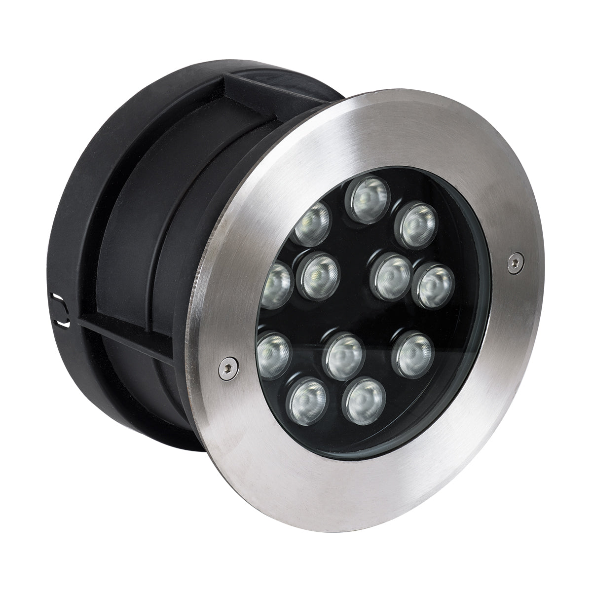 UNDERWATER-JULIA 90570 Υποβρύχιο Χωνευτό Φωτιστικό Σποτ Ειδικό για Σιντριβάνια LED 12W 1020lm 15° DC 24V Αδιάβροχο IP68 Φ18 x Υ11.2cm RGBW DMX512 - Ανοξείδωτο Ατσάλι