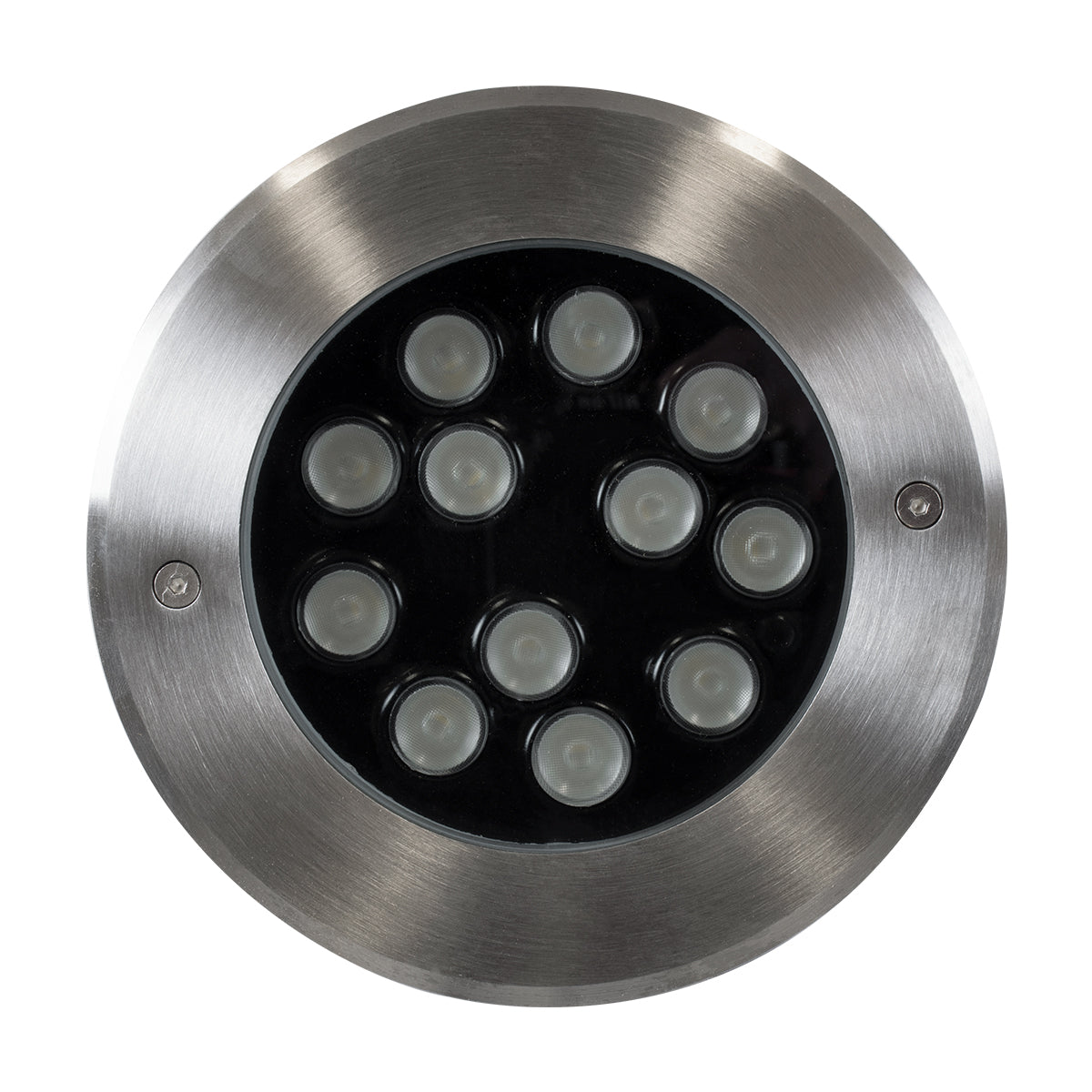 UNDERWATER-JULIA 90570 Υποβρύχιο Χωνευτό Φωτιστικό Σποτ Ειδικό για Σιντριβάνια LED 12W 1020lm 15° DC 24V Αδιάβροχο IP68 Φ18 x Υ11.2cm RGBW DMX512 - Ανοξείδωτο Ατσάλι