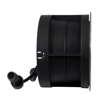 UNDERWATER-JULIA 90570 Υποβρύχιο Χωνευτό Φωτιστικό Σποτ Ειδικό για Σιντριβάνια LED 12W 1020lm 15° DC 24V Αδιάβροχο IP68 Φ18 x Υ11.2cm RGBW DMX512 - Ανοξείδωτο Ατσάλι