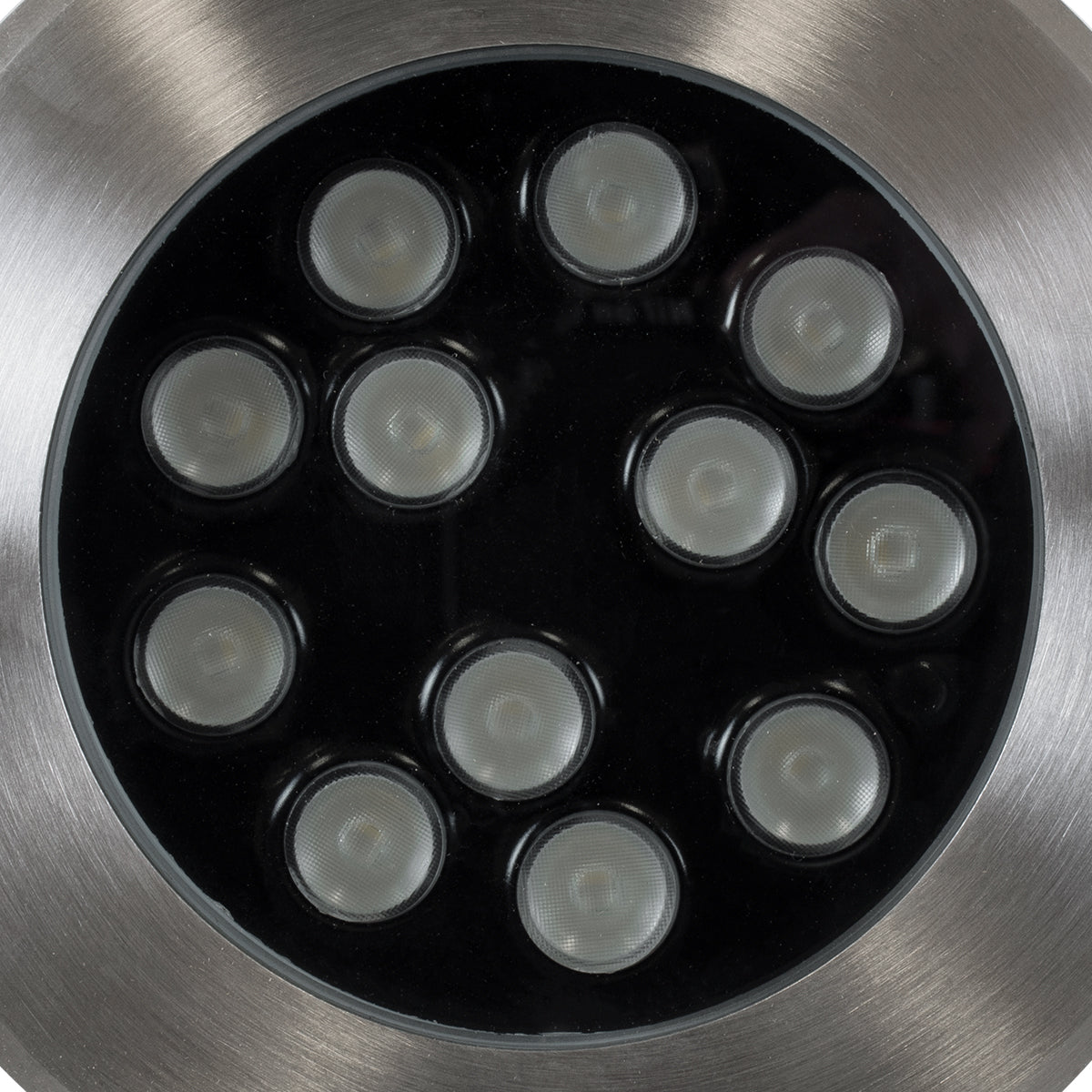 UNDERWATER-JULIA 90570 Υποβρύχιο Χωνευτό Φωτιστικό Σποτ Ειδικό για Σιντριβάνια LED 12W 1020lm 15° DC 24V Αδιάβροχο IP68 Φ18 x Υ11.2cm RGBW DMX512 - Ανοξείδωτο Ατσάλι