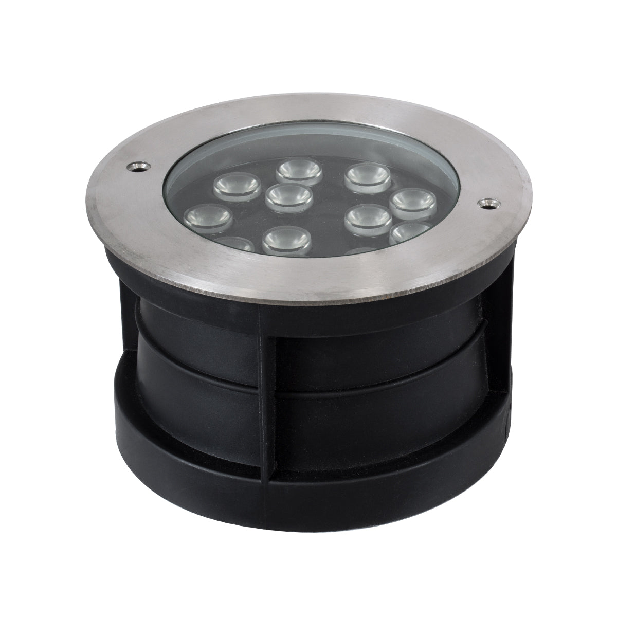 UNDERWATER-JULIA 90570 Υποβρύχιο Χωνευτό Φωτιστικό Σποτ Ειδικό για Σιντριβάνια LED 12W 1020lm 15° DC 24V Αδιάβροχο IP68 Φ18 x Υ11.2cm RGBW DMX512 - Ανοξείδωτο Ατσάλι