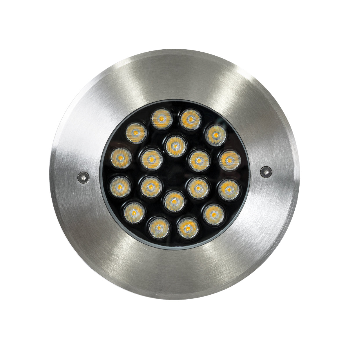 UNDERGROUND-SINA 90572 Χωνευτό Φωτιστικό Σποτ Δαπέδου LED 18W 1710lm 15° DC 24V Αδιάβροχο IP68 Φ20 x Υ11cm Φυσικό Λευκό 4500K - Ανοξείδωτο Ατσάλι