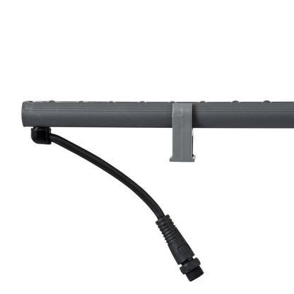 WASHER-STELLAR 90575 Μπάρα Φωτισμού Wall Washer LED 12W 1080lm 30° DC 24V Αδιάβροχο IP65 Θερμό Λευκό 2700K Dimmable - Γκρι Ανθρακί - Μ100 x Π2 x Υ1.8