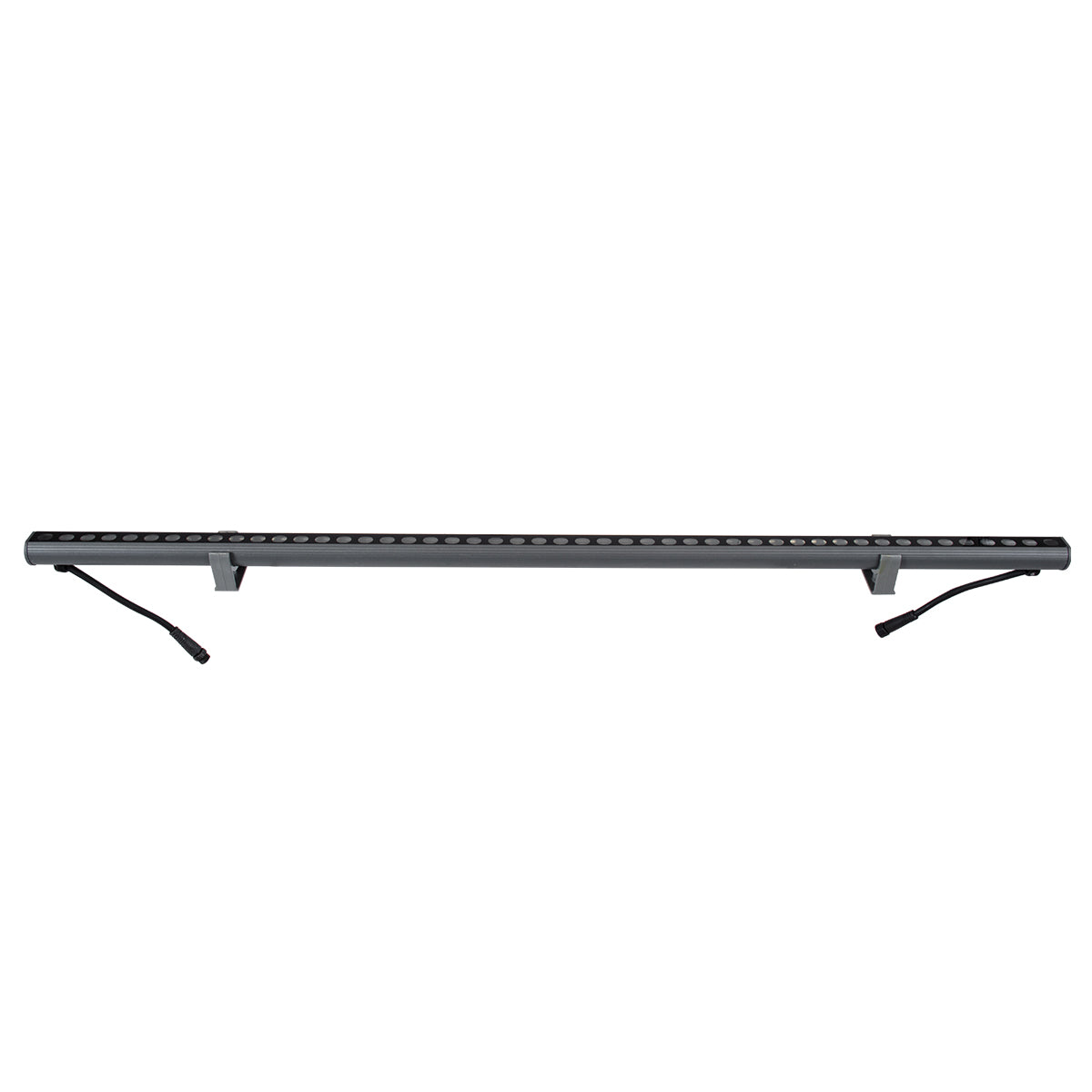 WASHER-STELLAR 90577 Μπάρα Φωτισμού Wall Washer LED 12W 1020lm 30° DC 24V Αδιάβροχο IP65 Πολύχρωμο RGBW Dimmable DMX512 - Γκρι Ανθρακί - Μ100 x Π3.2 x Υ3