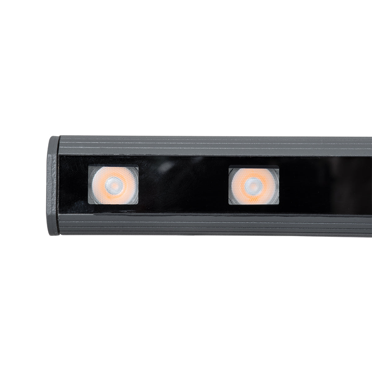WASHER-PANDA 90578 Μπάρα Φωτισμού Wall Washer LED 18W 1620lm 15° DC 24V Αδιάβροχο IP65 Πορτοκαλί 2200K Dimmable - Γκρι Ανθρακί - Μ100 x Π4 x Υ3.5