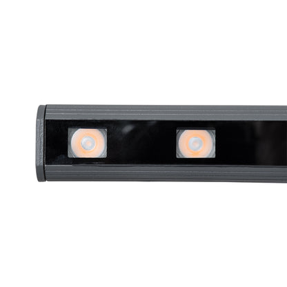 WASHER-PANDA 90578 Μπάρα Φωτισμού Wall Washer LED 18W 1620lm 15° DC 24V Αδιάβροχο IP65 Πορτοκαλί 2200K Dimmable - Γκρι Ανθρακί - Μ100 x Π4 x Υ3.5