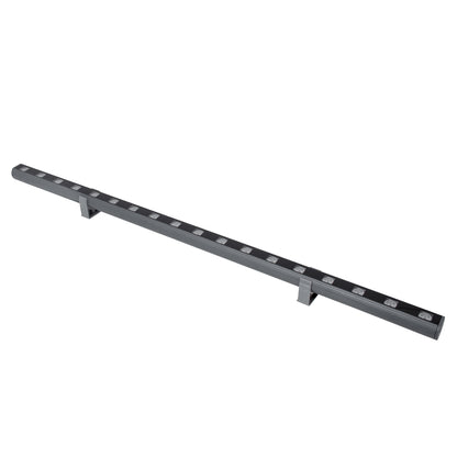 WASHER-PANDA 90585 Μπάρα Φωτισμού Wall Washer LED 36W 3060lm 15° DC 24V Αδιάβροχο IP65 Πολύχρωμο RGBW Dimmable DMX512 - Γκρι Ανθρακί - Μ100 x Π4 x Υ3.5