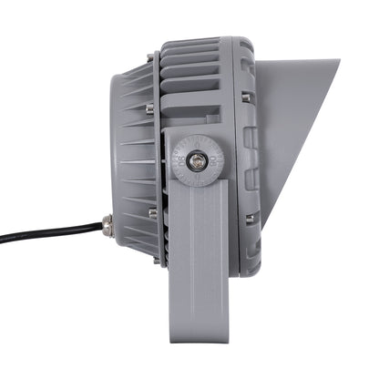 FLOOD-MENA 90336 Προβολέας Wall Washer με Αντιθαμβωτική Γρίλια για Φωτισμό Κτιρίων LED 24W 2040lm 30° AC 220-240V Αδιάβροχο IP67 L19.5 x W16 x H21cm Αρχιτεκτονικό Πορτοκαλί 2200K - Γκρι Ανθρακί