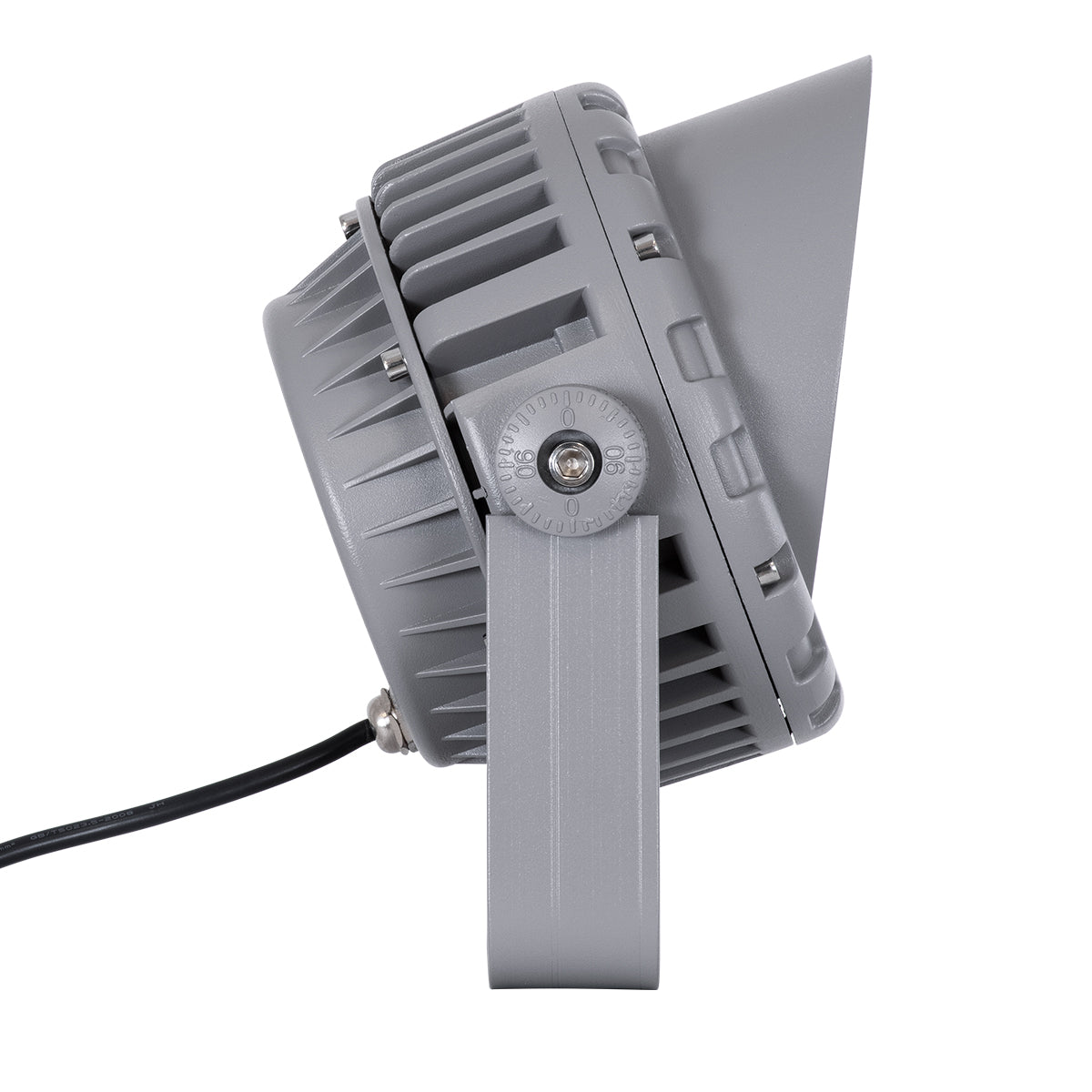 FLOOD-MENA 90336 Προβολέας Wall Washer με Αντιθαμβωτική Γρίλια για Φωτισμό Κτιρίων LED 24W 2040lm 30° AC 220-240V Αδιάβροχο IP67 L19.5 x W16 x H21cm Αρχιτεκτονικό Πορτοκαλί 2200K - Γκρι Ανθρακί