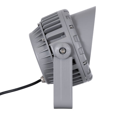 FLOOD-MENA 90336 Προβολέας Wall Washer με Αντιθαμβωτική Γρίλια για Φωτισμό Κτιρίων LED 24W 2040lm 30° AC 220-240V Αδιάβροχο IP67 L19.5 x W16 x H21cm Αρχιτεκτονικό Πορτοκαλί 2200K - Γκρι Ανθρακί