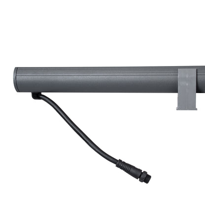 WASHER-PANDA 90585 Μπάρα Φωτισμού Wall Washer LED 36W 3060lm 15° DC 24V Αδιάβροχο IP65 Πολύχρωμο RGBW Dimmable DMX512 - Γκρι Ανθρακί - Μ100 x Π4 x Υ3.5