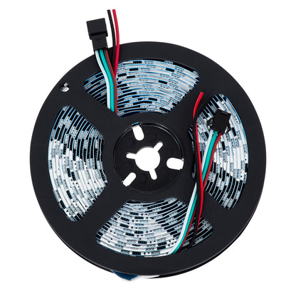 90588 Digital Pixel Addressable Strip 3 PIN - Ψηφιακή Ταινία LED SMD 5050 14.4W/m 60LED/m 20PIXEL/m SPI/TTL Protocol IC WS2811/UCS16703 1296lm/m 120° DC 12V IP20 Θερμό Λευκό 2700K - Λευκό Σώμα - Μ5000 x Π10 x Υ2mm - Συσκευασία 5 Μέτρων