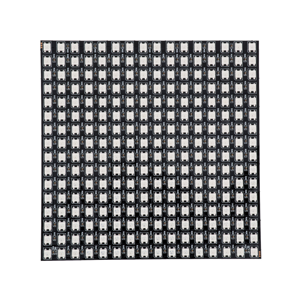 90608 Digital Pixel Addressable Plate - Ψηφιακή Πλακέτα LED SMD 5050 61W/m 256LED/unit 256PIXEL/unit SPI/TTL Protocol IC WS2812/SK6812 4880lm/unit 120° DC 5V IP20 RGB - Μαύρο Σώμα - Μ160 x Π160 x Υ2mm