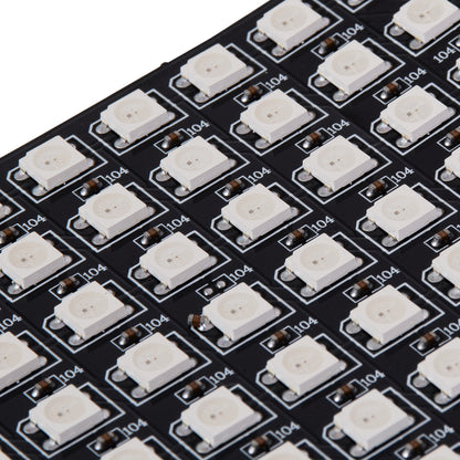 90609 Digital Pixel Addressable Plate - Ψηφιακή Πλακέτα LED SMD 5050 61W/m 256LED/unit 256PIXEL/unit SPI/TTL Protocol IC WS2812/SK6812 4880lm/unit 120° DC 5V IP20 RGB - Μαύρο Σώμα - Μ320 x Π80 x Υ2mm
