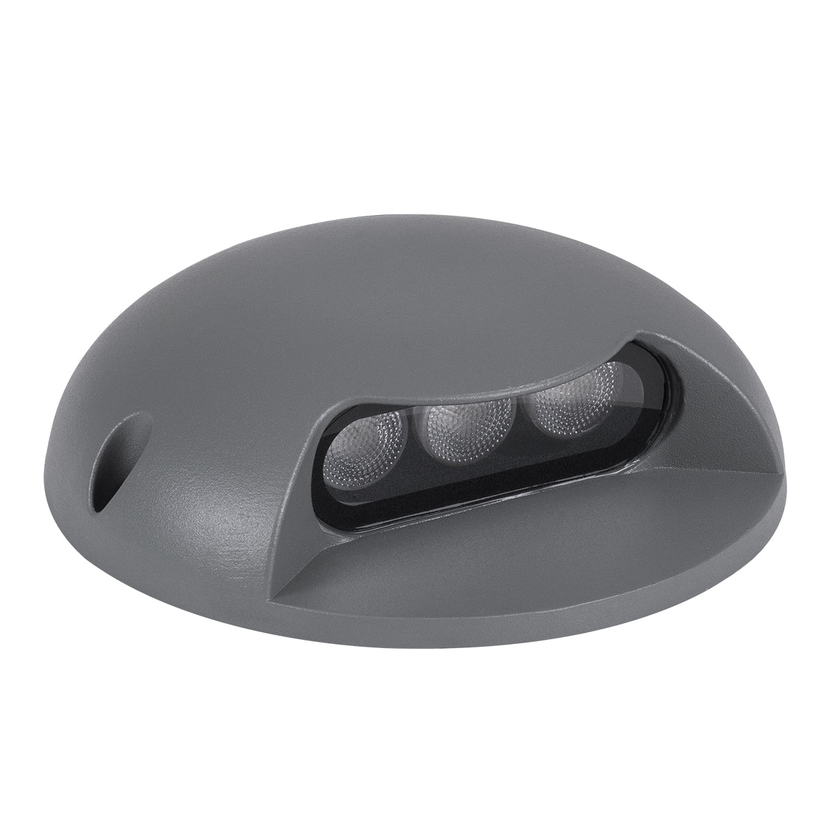 STEP-LUNA 90622 Αρχιτεκτονικό Φωτιστικό Διαδρόμου/Σκαλοπατιού LED 3W 330lm 10° DC 24V Αδιάβροχο IP65 Θερμό Λευκό 2700K Dimmable - Γκρι Ανθρακί - Φ12 x Υ3