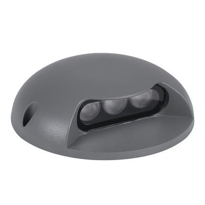 STEP-LUNA 90622 Αρχιτεκτονικό Φωτιστικό Διαδρόμου/Σκαλοπατιού LED 3W 330lm 10° DC 24V Αδιάβροχο IP65 Θερμό Λευκό 2700K Dimmable - Γκρι Ανθρακί - Φ12 x Υ3