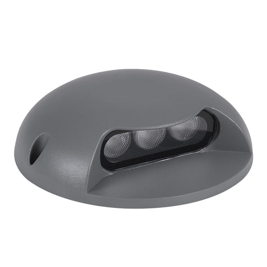 STEP-LUNA 90622 Αρχιτεκτονικό Φωτιστικό Διαδρόμου/Σκαλοπατιού LED 3W 330lm 10° DC 24V Αδιάβροχο IP65 Θερμό Λευκό 2700K Dimmable - Γκρι Ανθρακί - Φ12 x Υ3